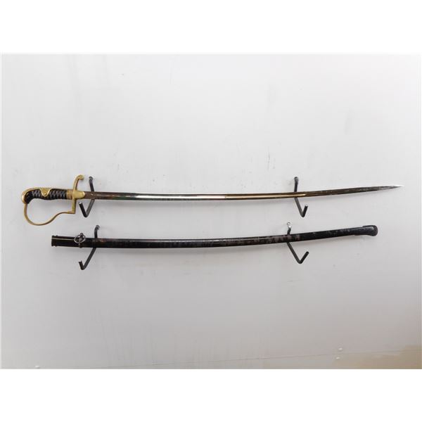 WWII GERMAN TYPE SWORD WITH SCABBARD