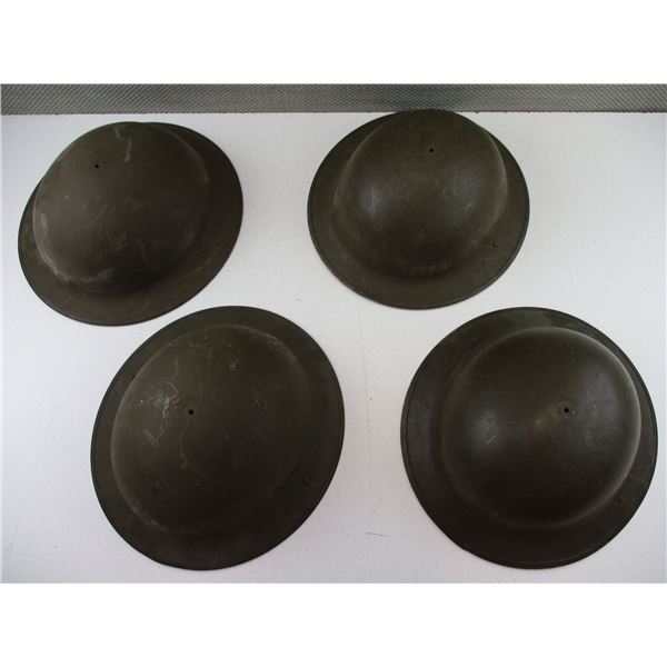 WWII CANADIAN MKI/MKII HELMET LOT.