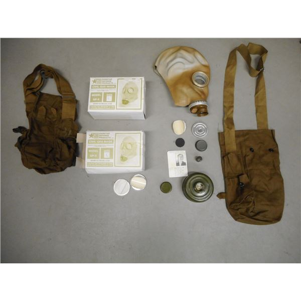 MILITARY GAS MASK LOT