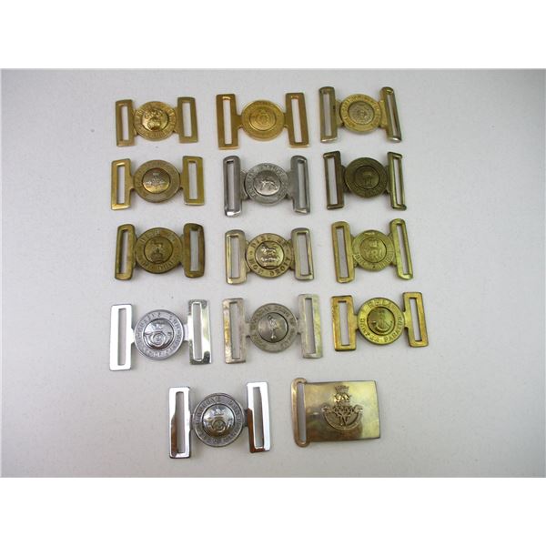 CANADIAN MILITARY BELT BUCKLES LOT