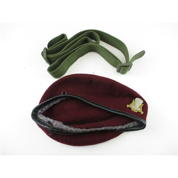 CANADIAN AIRBORNE BERET + C1 SLING
