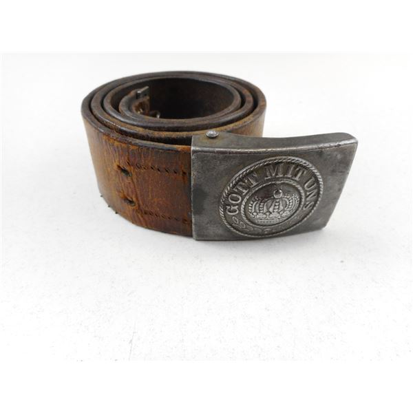 WWI GERMAN BELT + BUCKLE