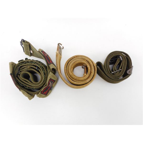 ENFIELD SLINGS + BELT LOT.