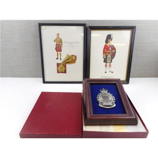 CANADIAN MILITARY PRINTS + PLAQUE