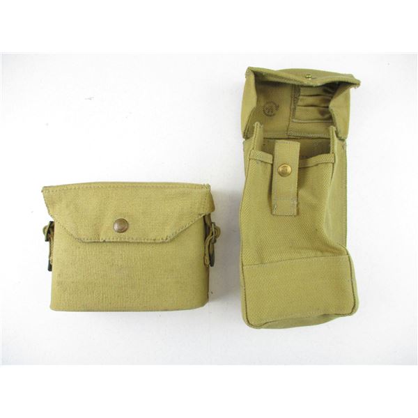 WWII CANADIAN P37 CASE/POUCH LOT