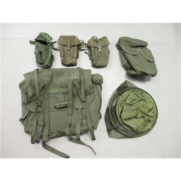 ASSORTED WEBBING & POUCHES LOT