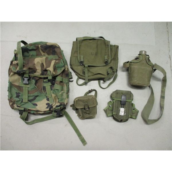 ASSORTED WEBBING & POUCHES LOT