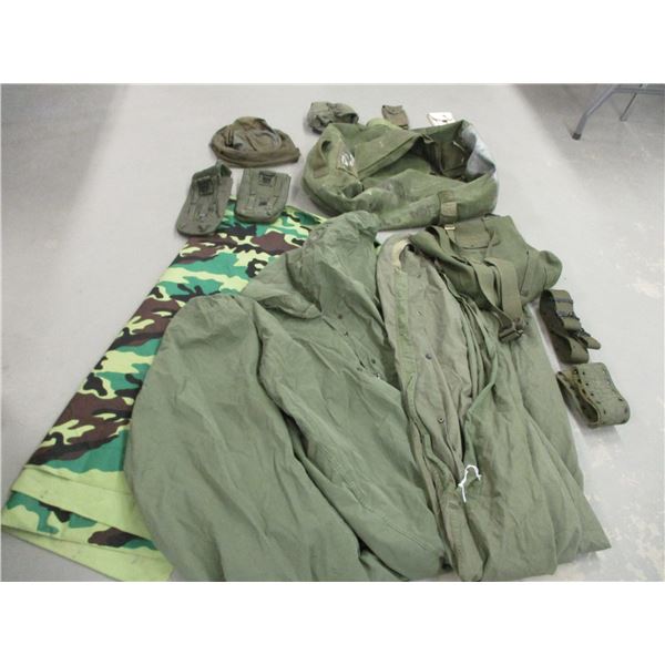 ASSORTED MILITARY WEBBING/POUCH LOT