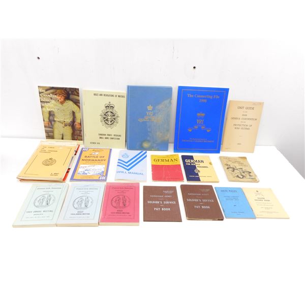 ASSORTED MILITARY BOOKLETS ETC.