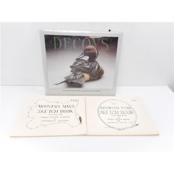 SKETCHBOOKS, AND DECOY CALENDER