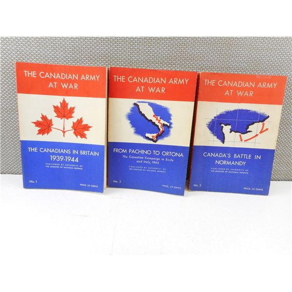 THE CANADIAN ARMY AT WAR VOLUMES.