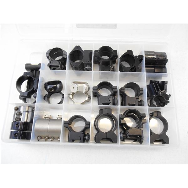 ASSORTED 1" & 30MM SCOPE RINGS