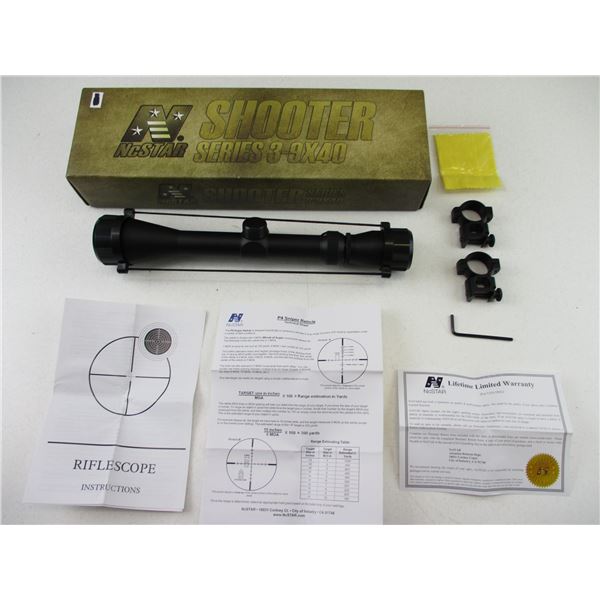 NcSTAR SHOOTER SERIES 3-9X40 SCOPE