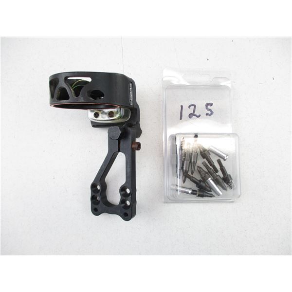 BOW SIGHT + ARROW HEADS