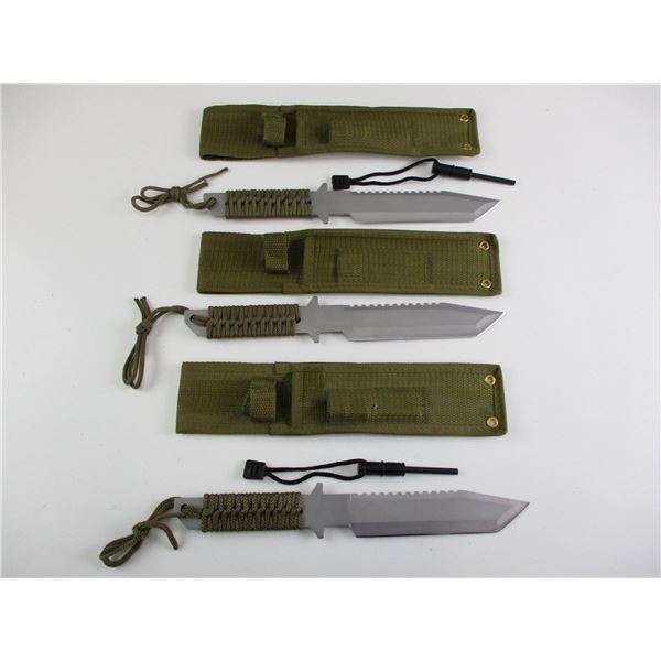 ASSORTED SURVIVAL TYPE KNIVES