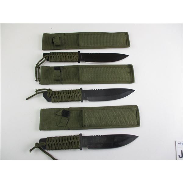 ASSORTED SURVIVAL TYPE KNIVES