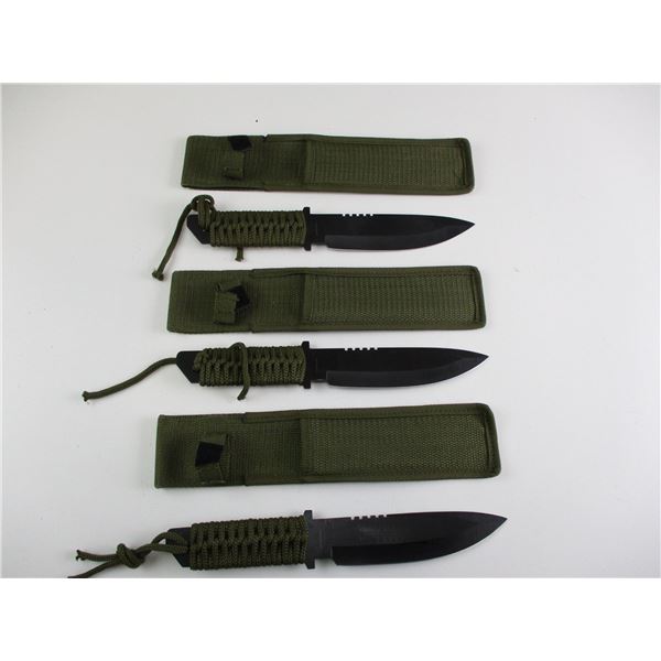 ASSORTED SURVIVAL TYPE KNIVES