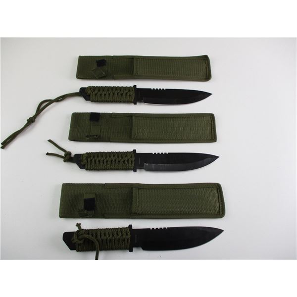 ASSORTED SURVIVAL TYPE KNIVES