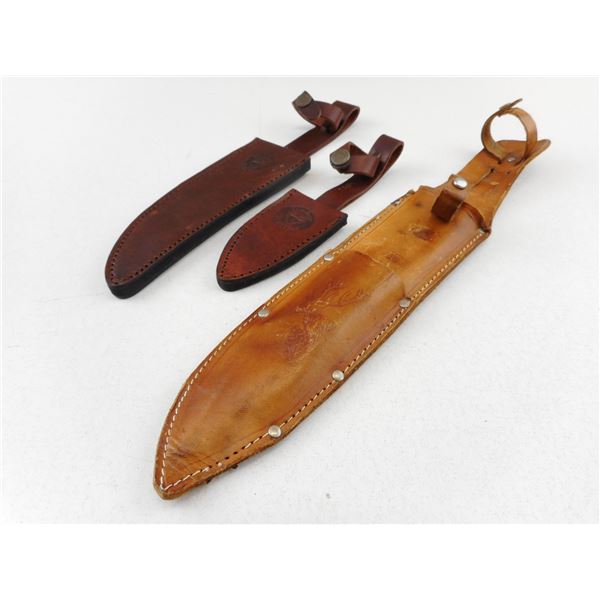 ASSORTED LEATHER SHEATHS