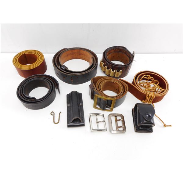 ASSORTED LEATHER BELTS