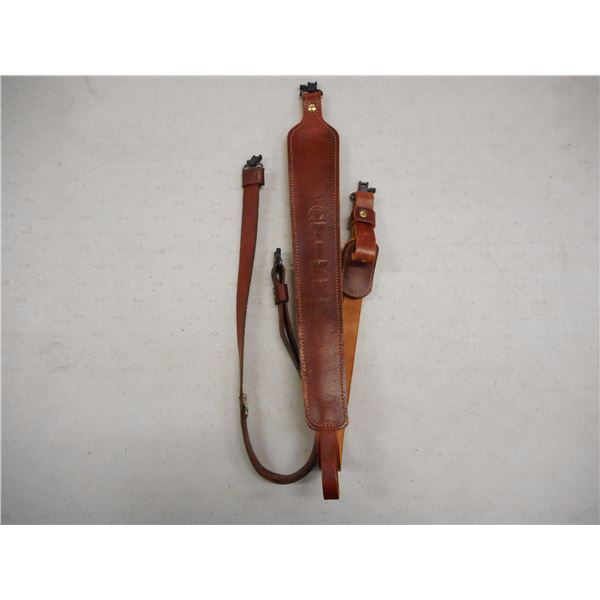 LEATHER RIFLE SLINGS WITH SWIVELS