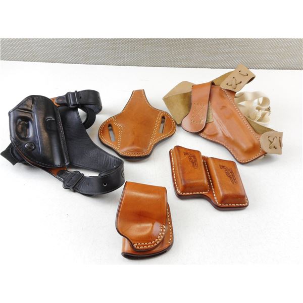 ASSORTED SEMI-AUTO LEATHER HOLSTERS