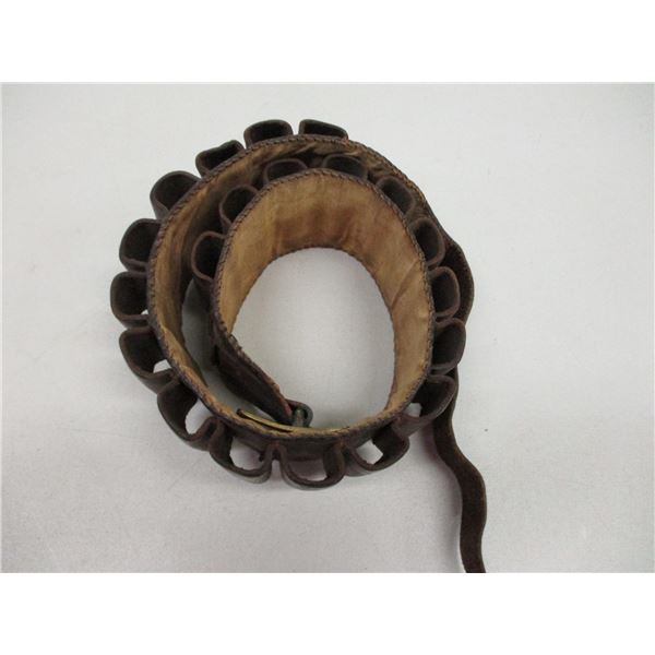 LEATHER 12 GAUGE AMMO BELT