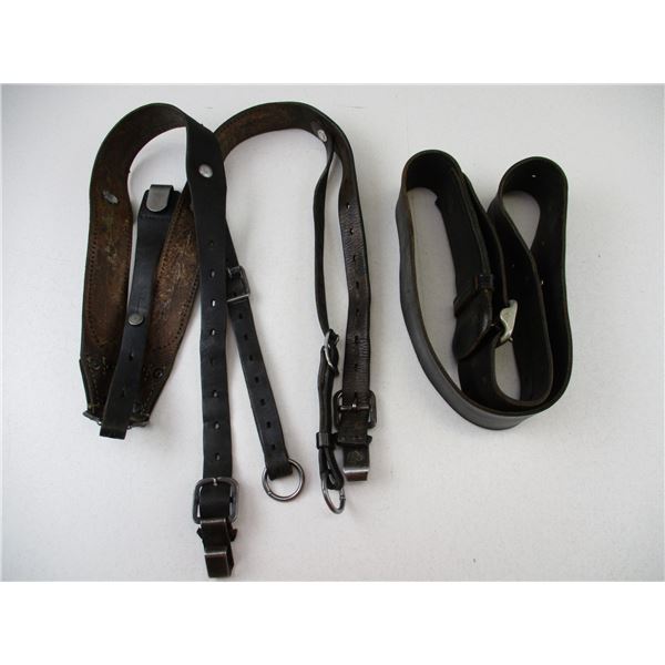 LEATHER BELT & SUSPENDERS