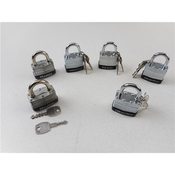 ASSORTED PAD LOCKS WITH KEYS