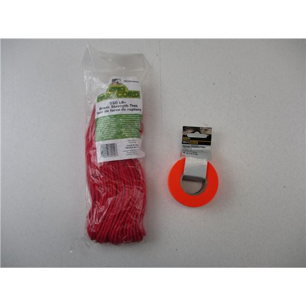 PARACORD + FLAGGING TAPE