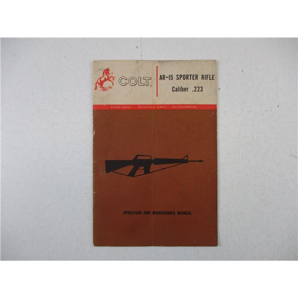 COLT AR-15 SPORTER RIFLE BOOK