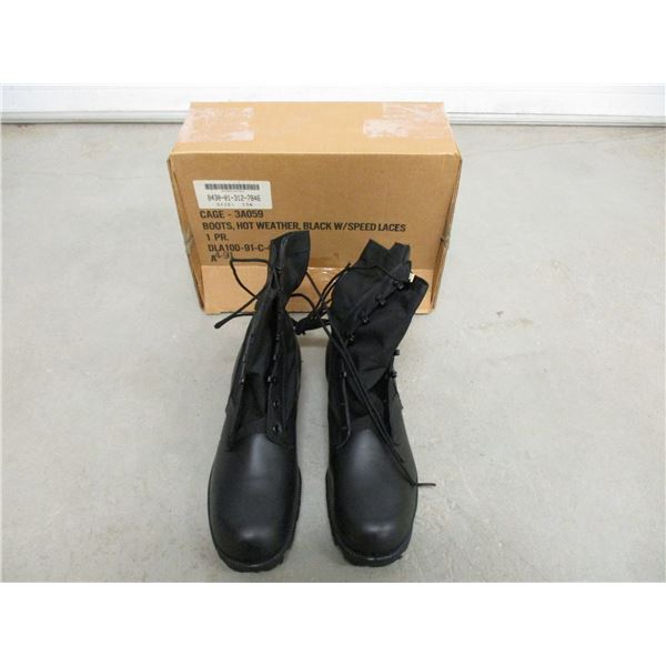 ALL BLACK MILITARY TYPE BOOTS