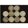 Image 1 : 10 ASSORTED 1940'S MERCURY DIME