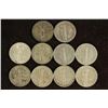 Image 2 : 10 ASSORTED 1940'S MERCURY DIME