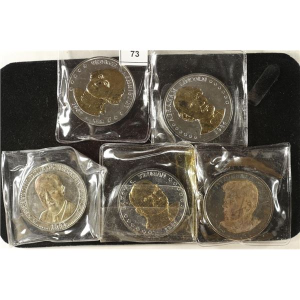 5-PRESIDENTIAL GOLD ENHANCED DOUBLE EAGLES