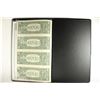 Image 2 : UNCUT SHEET OF 4-2009 $1 FRN'S IN FOLIO CRISP UNC