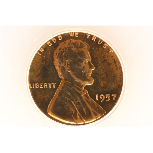 1957 LINCOLN CENT ICG PR68RD