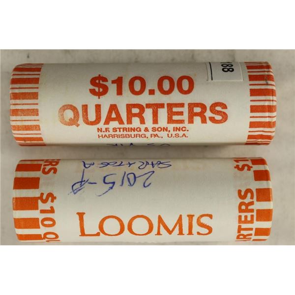 2-$10 ROLLS OF 2009-P US VIRGIN ISLANDS 2015-P