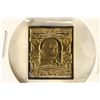 Image 1 : 8.8 GRAM GOLD PLATED STERLING SILVER STAMP INGOT