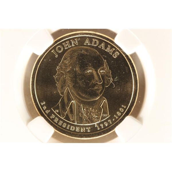 ERROR 2007-P JOHN ADAMS DOLLAR DOUBLE EDGE