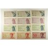 Image 1 : 12-PIECES OF 1964 INDONESIA CURRENCY 3-1 SEN, 3-