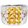 Image 1 : NATURAL AAA ORANGISH YELLOW CITRINE Ring