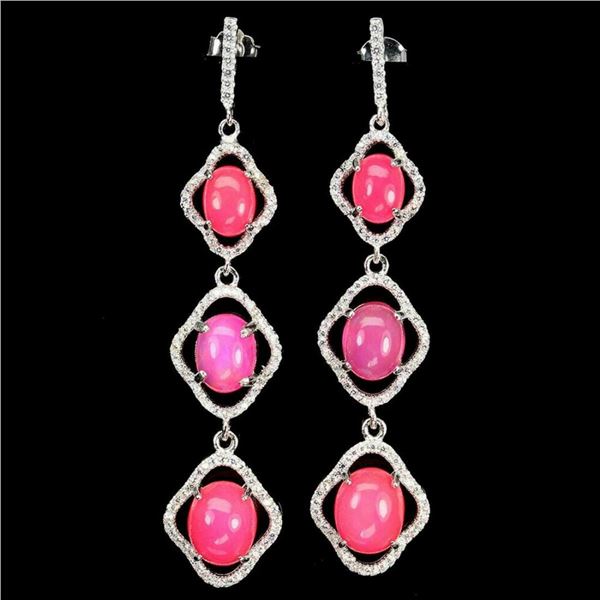 Natural Stunning Ethopian Opal Earrings