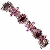 Image 1 : Natural Rhodolite Garnet & Tourmaline Bracelet