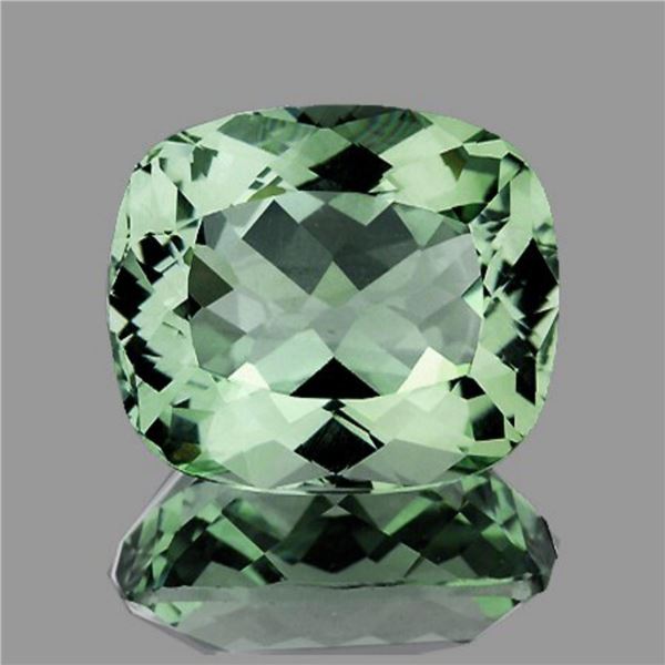 Natural Cushion Portuguese Cut Green Amethyst - FL