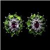 Image 1 : Natural  Rhodolite Garnet Chrome Diopside Tanzanite