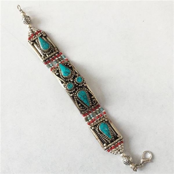 Tibet Hand Made Turquoise Bracelet