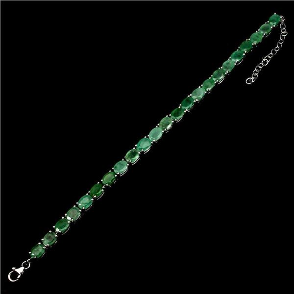 Natural Top Rich Green Emerald Bracelet