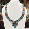 Image 1 : Tibet Natural Stone Tribal Queen Royal Necklace