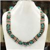 Image 1 : Tibet Natural Stone Tribal Queen Royal Necklace